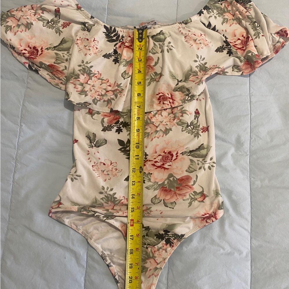 Orange kiss body suit
